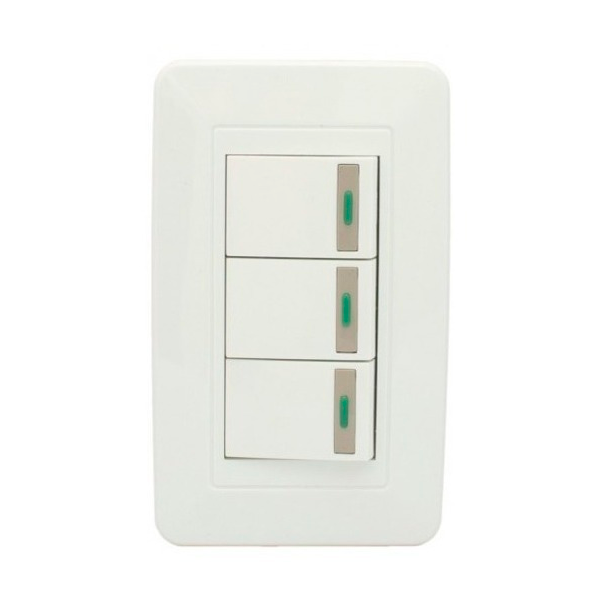 Interruptor Triple de Incrustar 46180