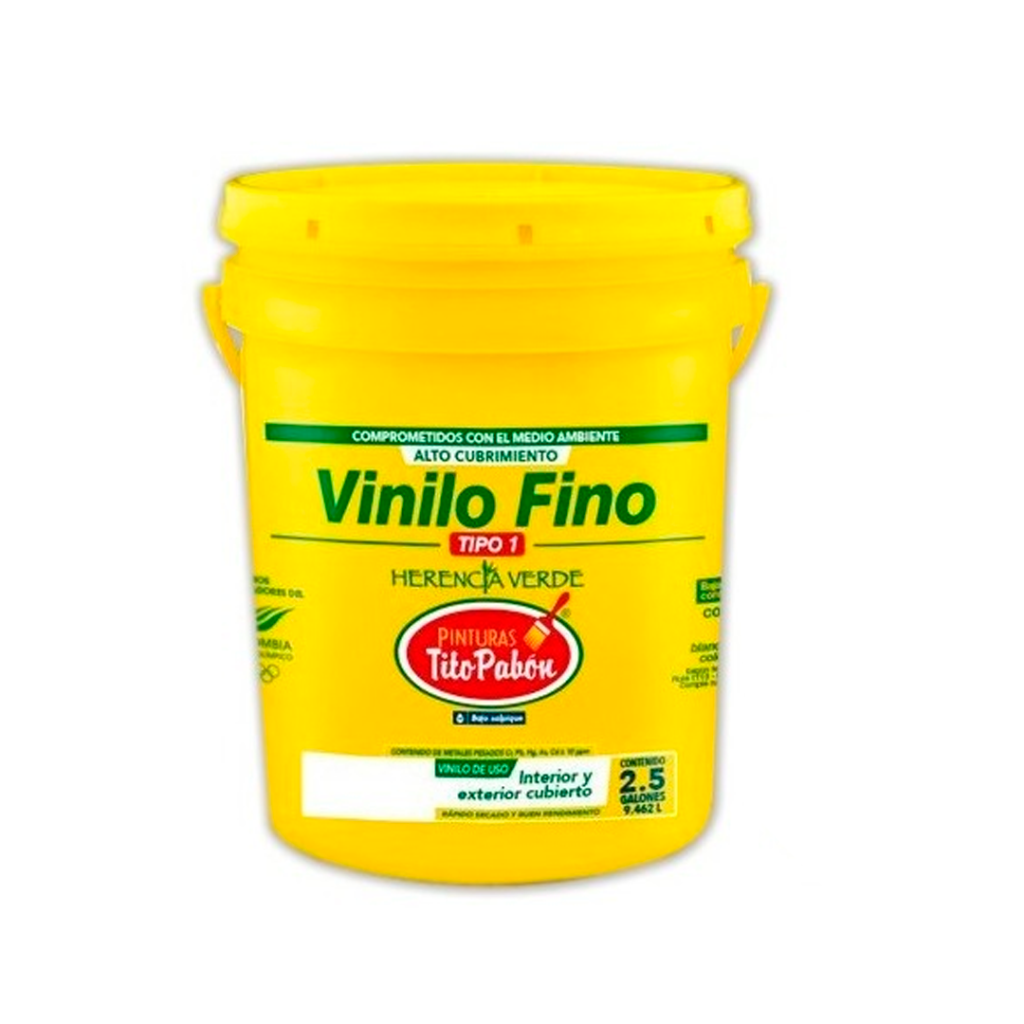Vinilo Tipo 1 1/2 Cuñete Blanco Tito Pabon 46387 (Producto para compra unicamente por Whatsapp)