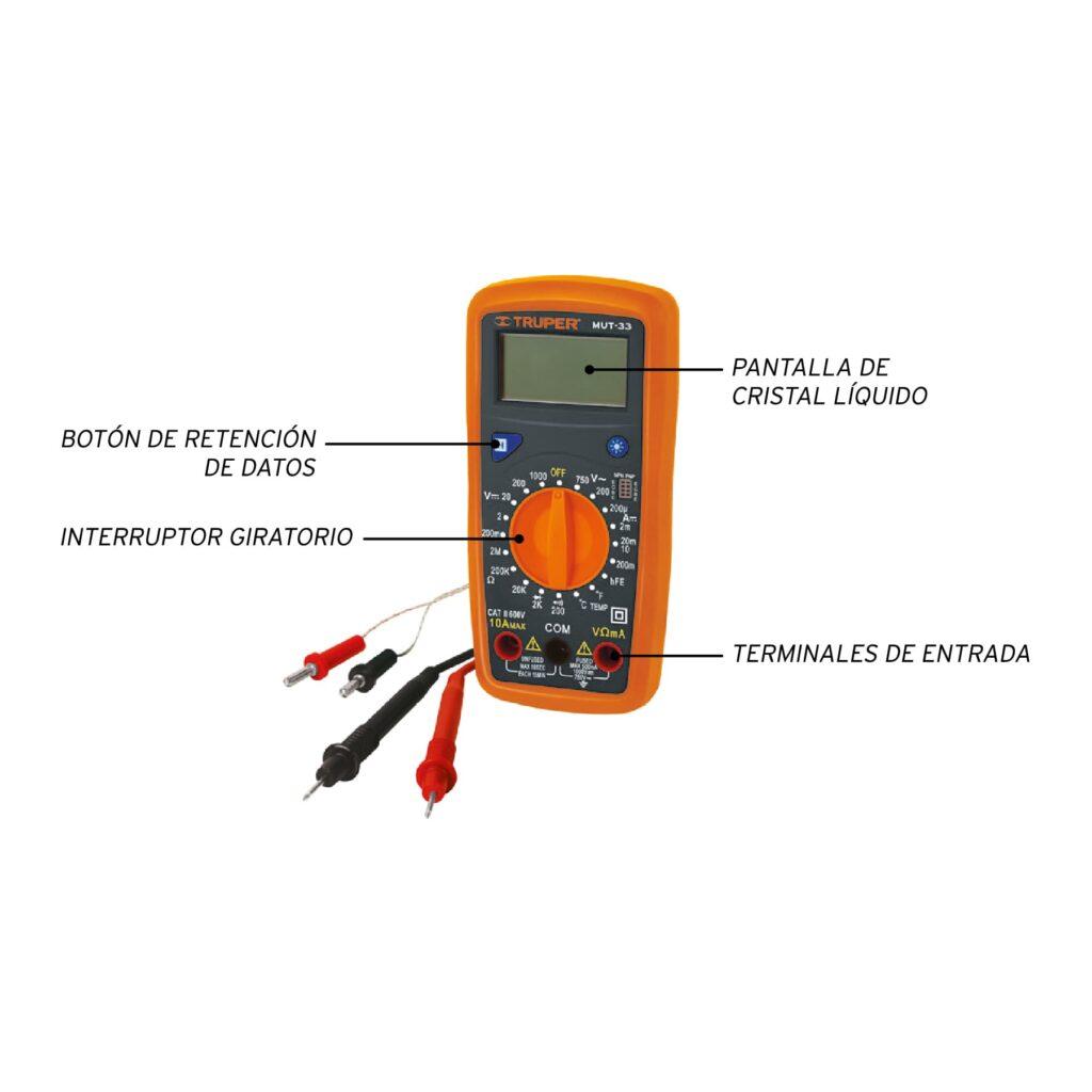 Multimetro Profesional  Truper 10401 - Imagen 2