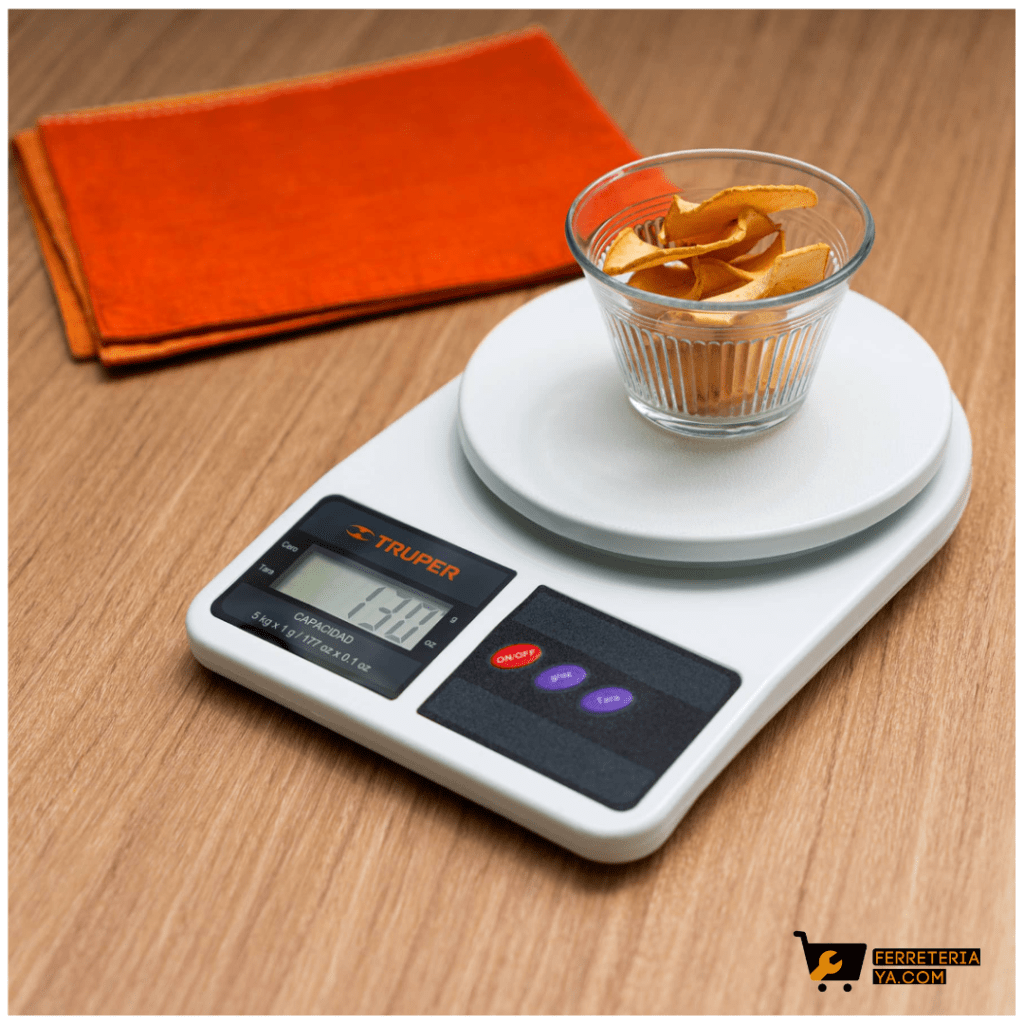 Báscula capacidad 5 kg digital para cocina, Truper - 15161 - Imagen 2