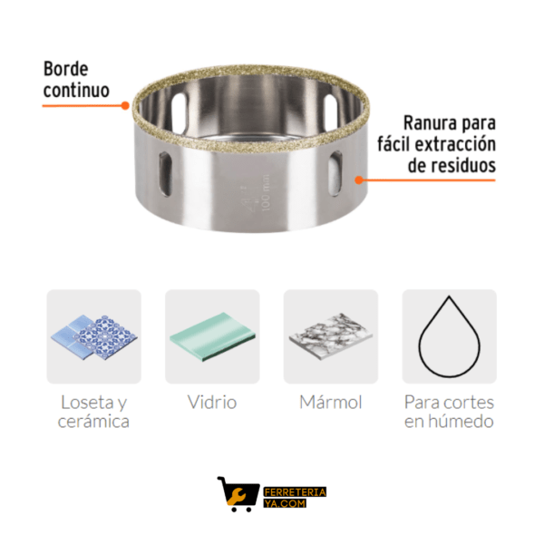 Corta Circulos con Diamante 4" Truper 17139