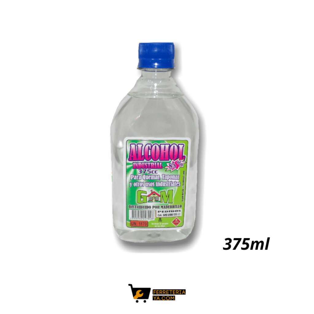 Alcohol Industrial Media Botella 375ml (47455)