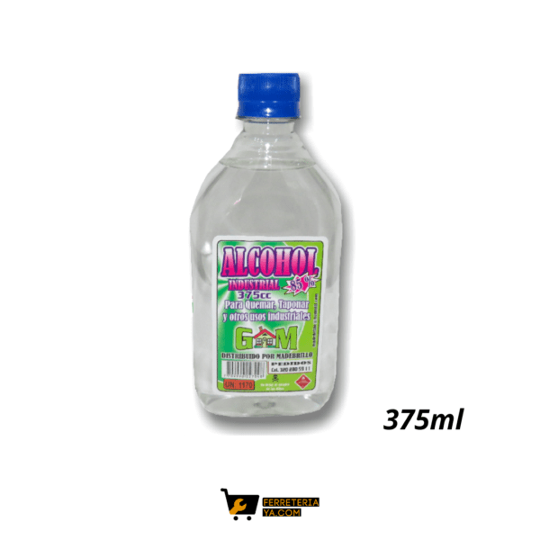 Alcohol Industrial Media Botella 375ml (47455)