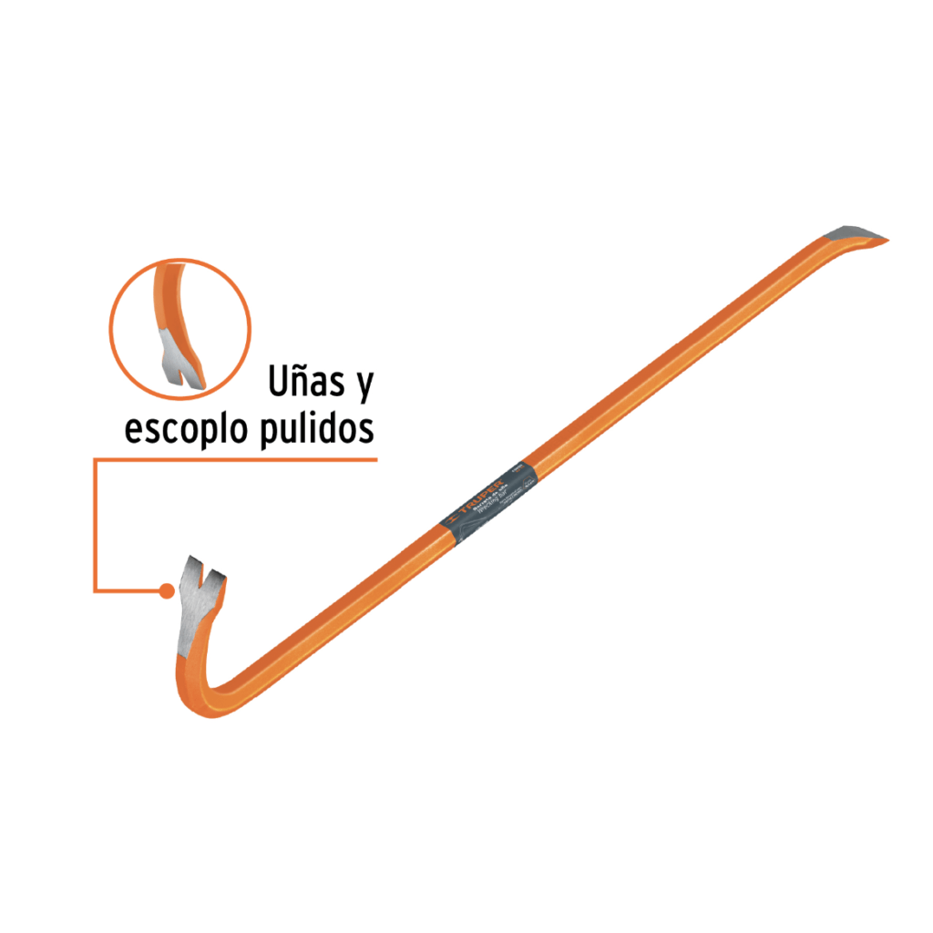 Barra pata de cabra de 3/4" x 75 cm, Truper - 10859