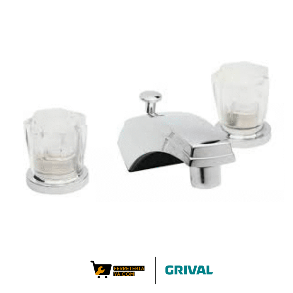 Mezclador Lavamanos Doble Pomo Grival 8" Briza  (50074)