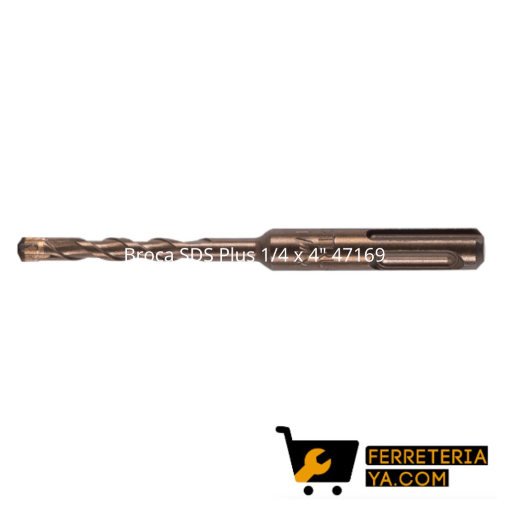 Broca de Muro 1/4 x 4" Ranurada ó de Guia SDS Plus 11263