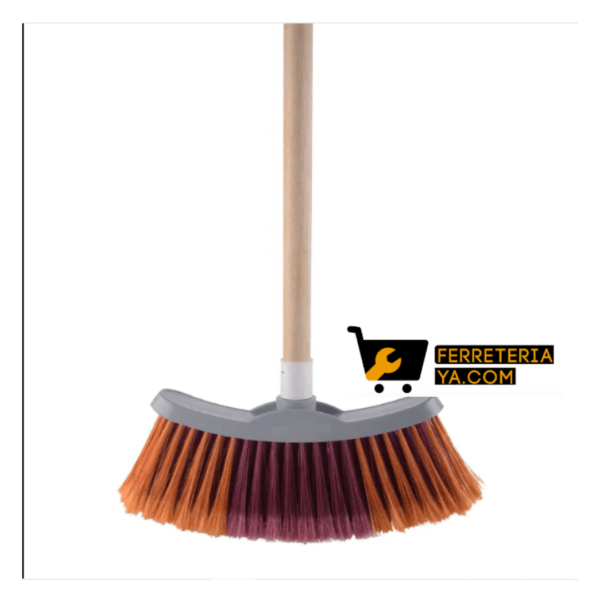 Escoba Dura con Cabo de madera 46480