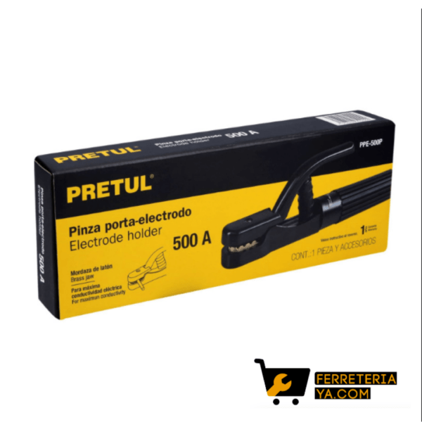 Pinza porta electrodo de 500 A, Pretul - 24233