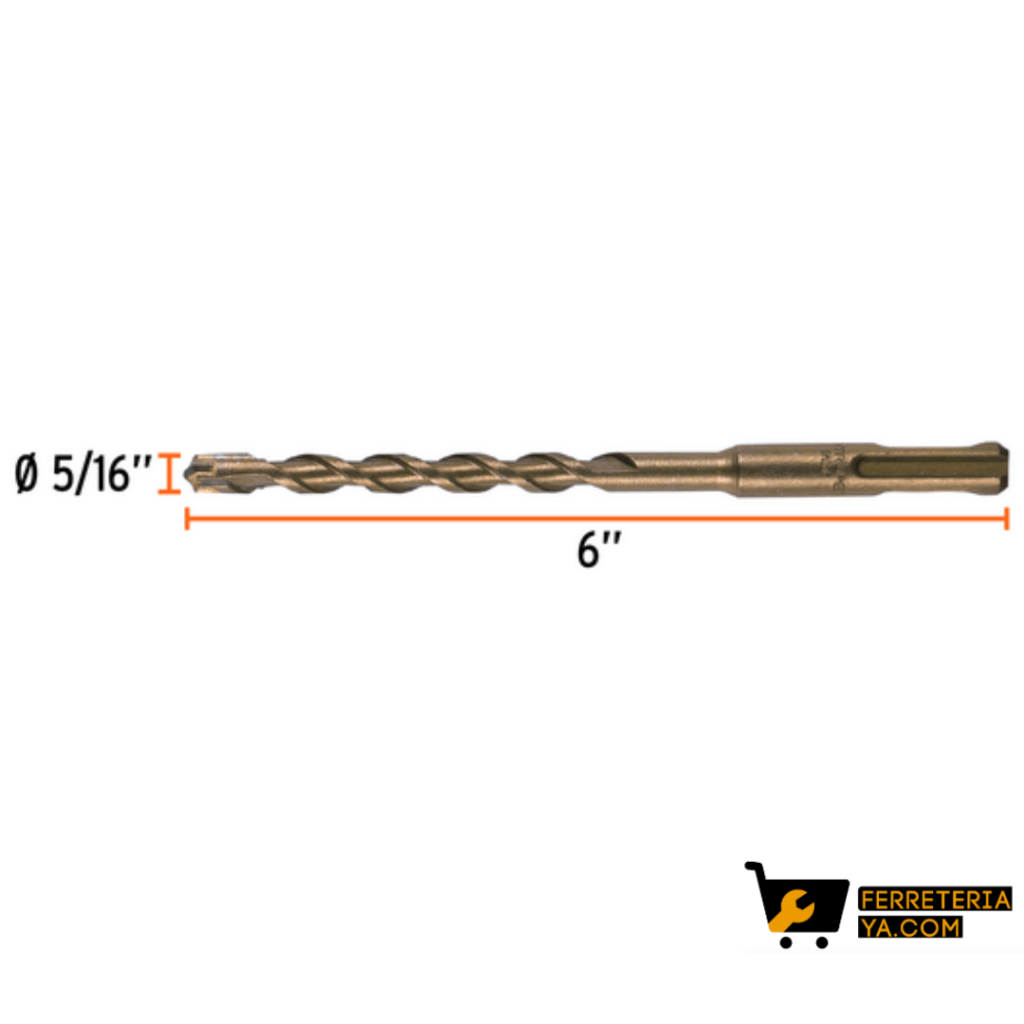 Broca Guia Muro 5/16 x 6" Truper - 11269