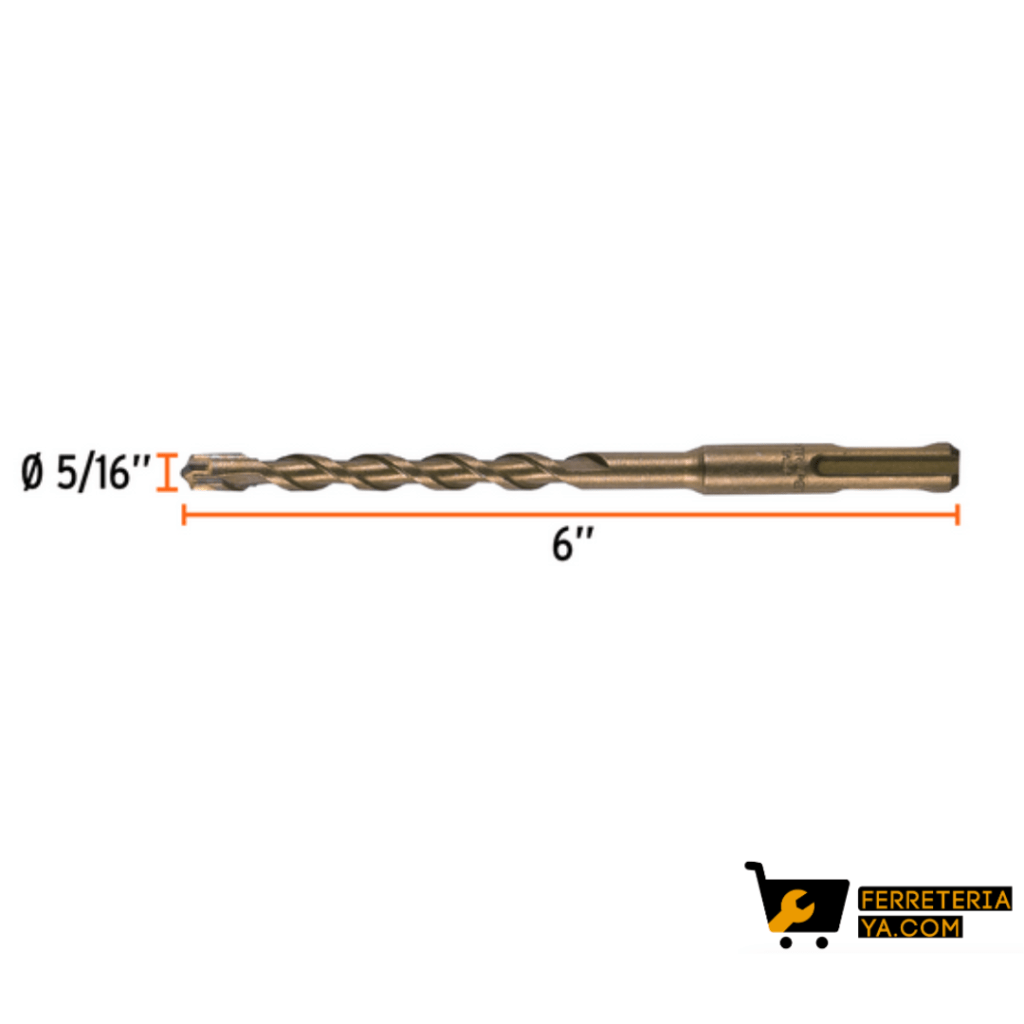Broca Guia Muro 5/16 x 6" Truper - 11269