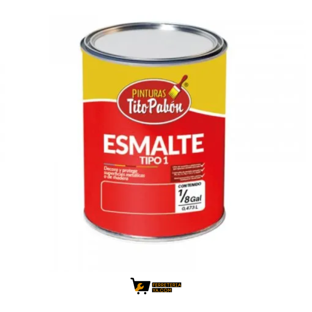 Esmalte Negro Mate 1/8 Tito Pabon