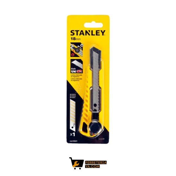 Bisturi Plastico con Guia Metalica Stanley 18mm 50413