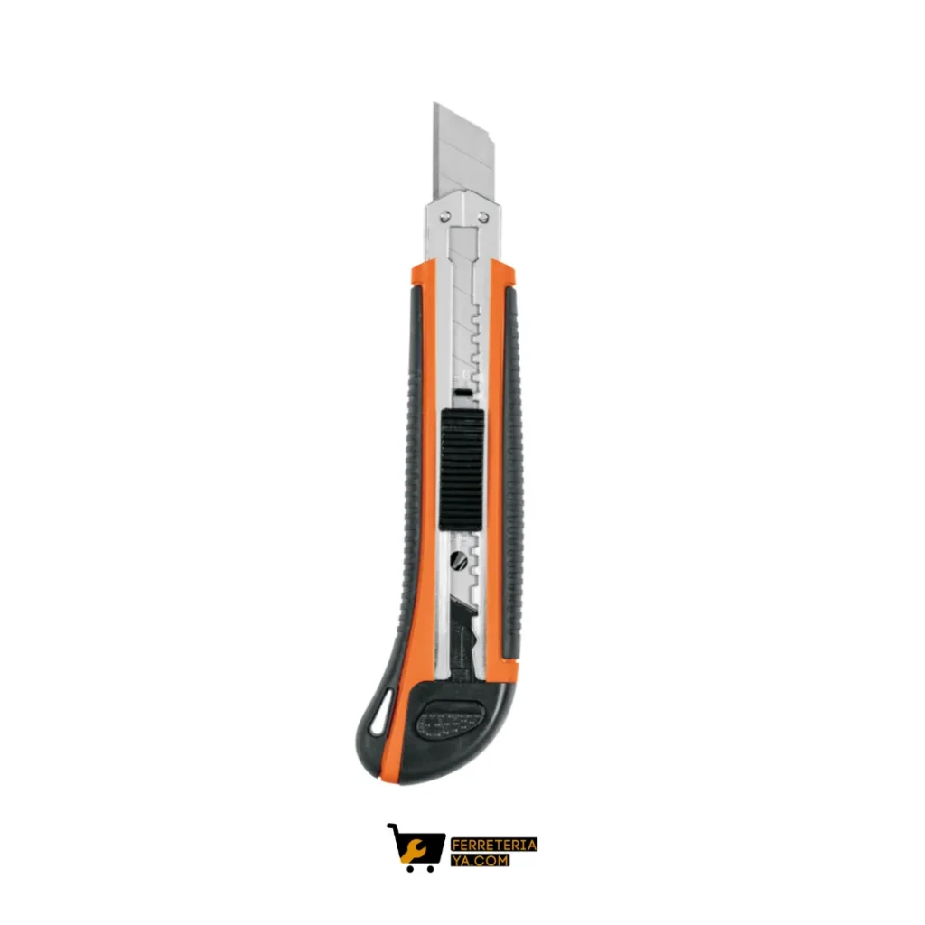 Bisturi Industrial 18mm alma metálica y grip Truper 16977