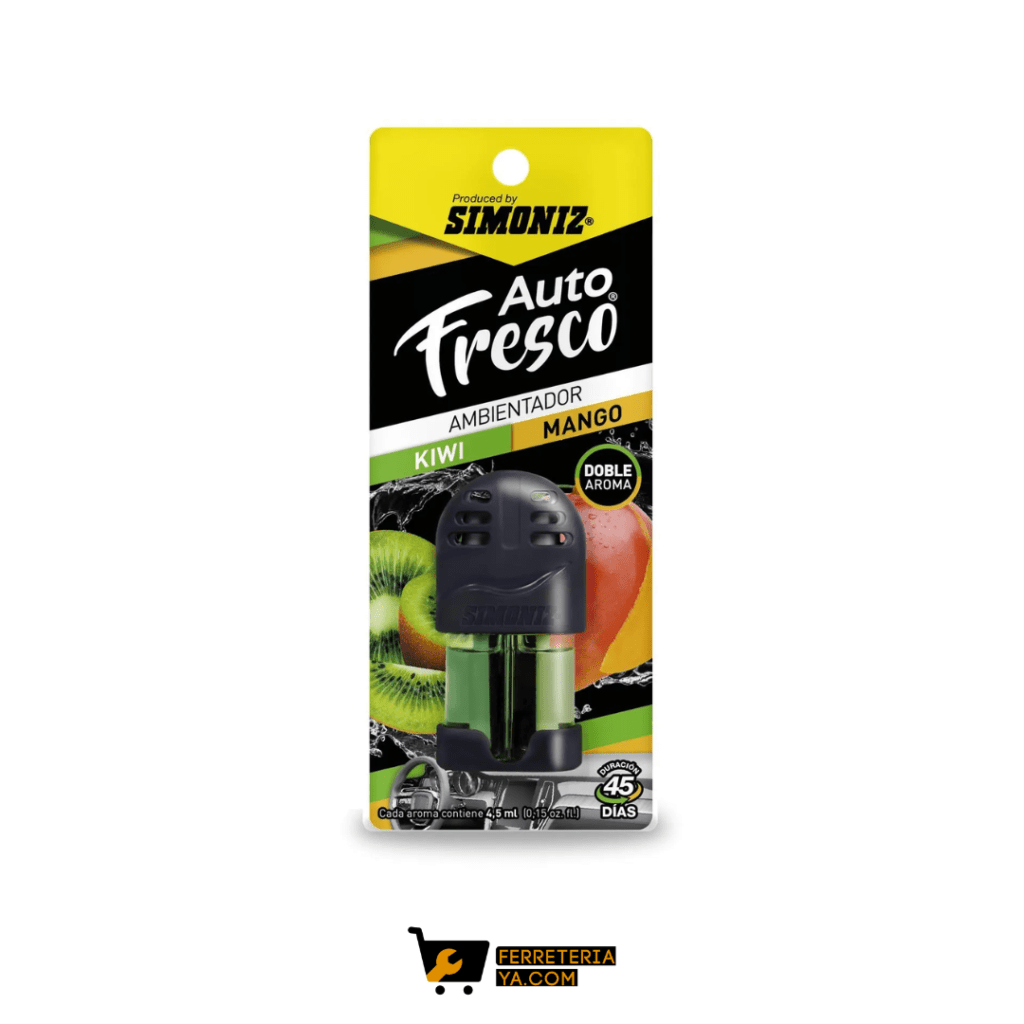 Ambientador Rejilla Kiwi + Mango 4.5ml Simoniz (50503)