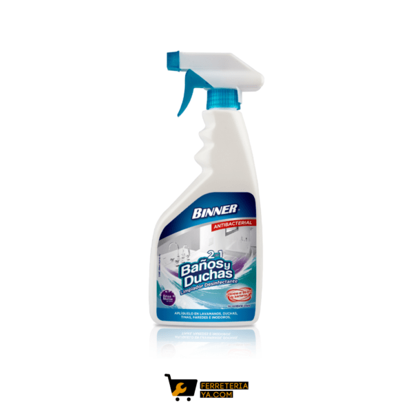 Baños y Duchas Limpiador Desinfectante 500ml Binner (50501)
