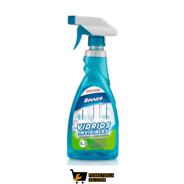 Limpia Vidrios y Espejos 4 en 1 de 500ml Binner  (50419)