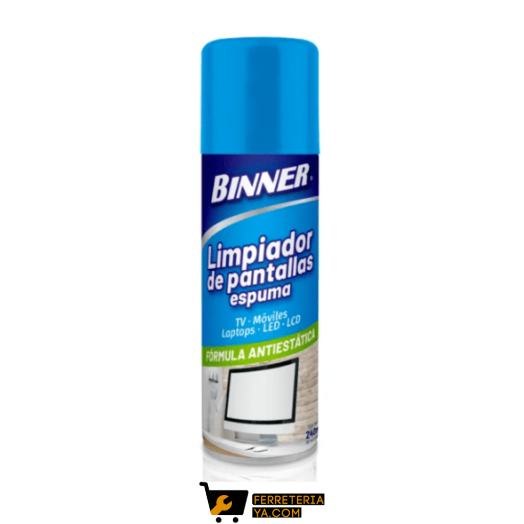 Espuma Limpiador de Pantallas  240ml Binner (50420)