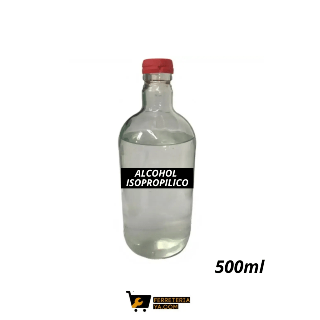 Alcohol Isopropilico Botella 500ml / Alcohol Limpiador Electronico (50482)