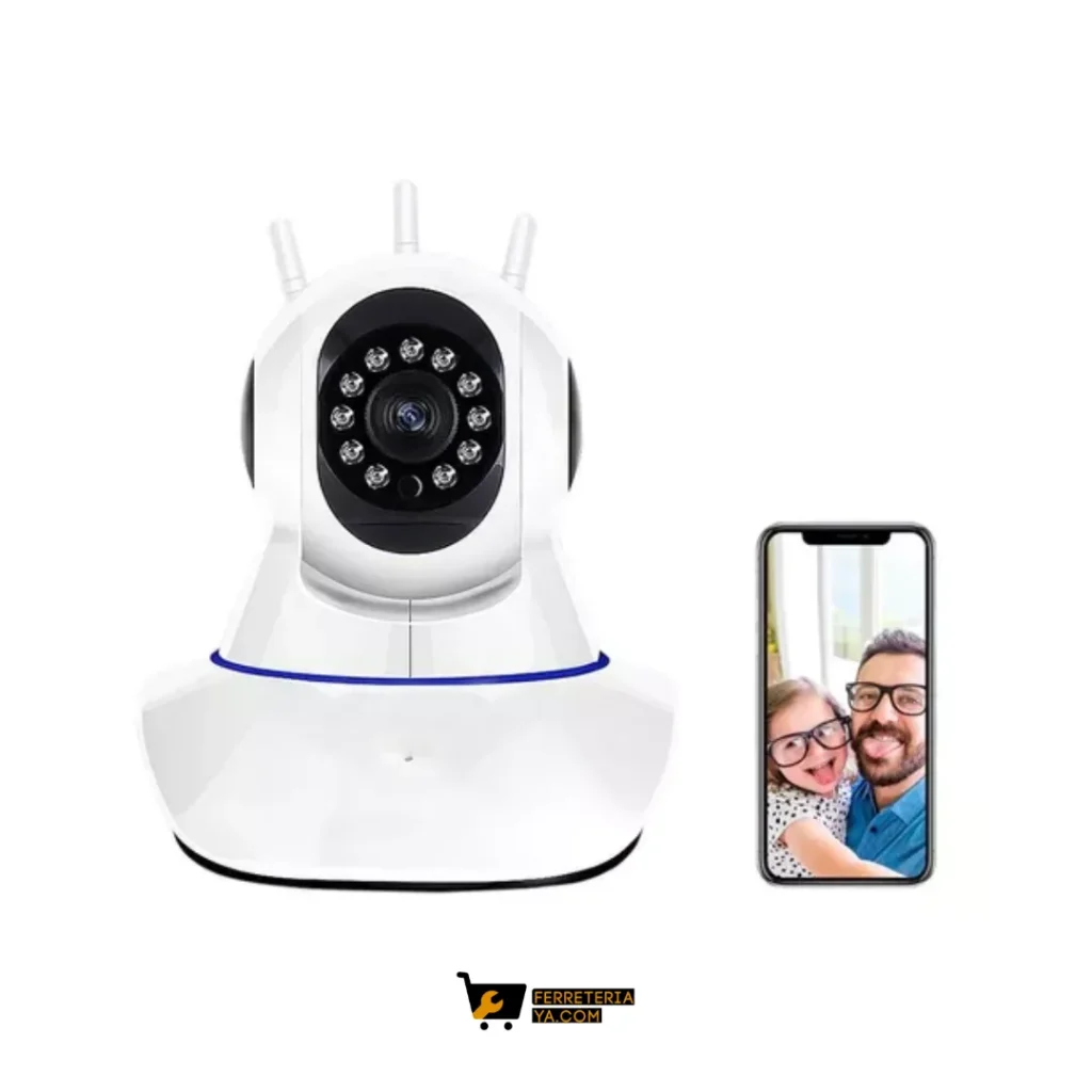 Cámara De Seguridad Genérica Wifi Con Resolución Full Hd 1080p Visión Nocturna Incluida Color Blanco (50407)