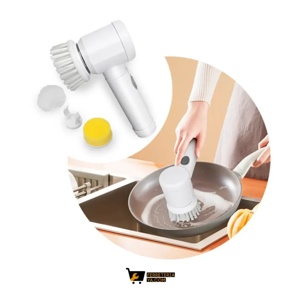 Cepillo De Cocina Electronico Con 5 Accesorios (50411)