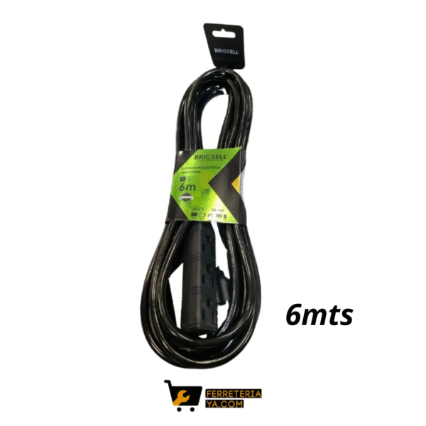 Extension Negra Con Polo 6 Mts Brickell (50267)