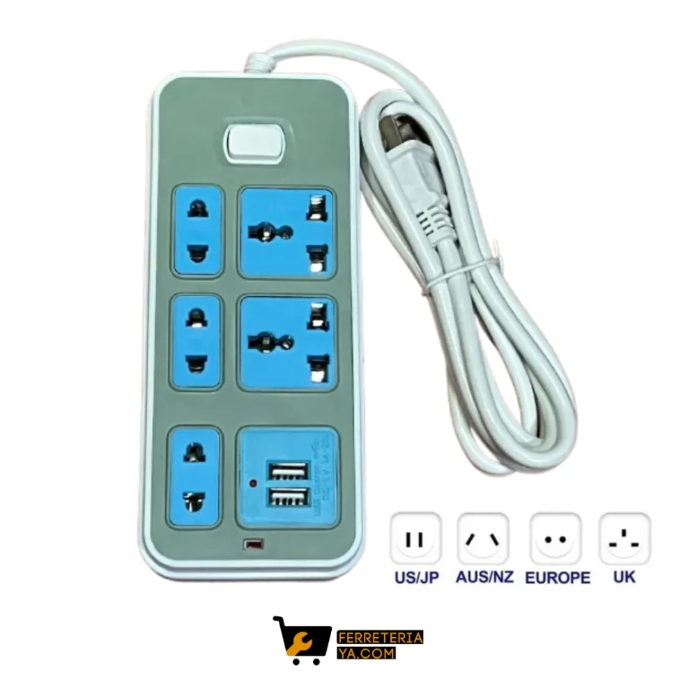 Multitoma Internacional De 5 Servicios + 2 Usb (50466)