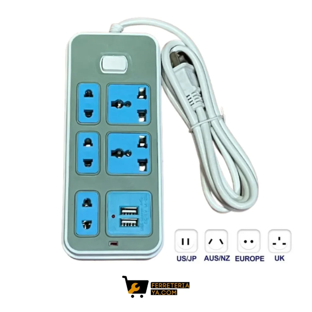 Multitoma Internacional De 5 Servicios + 2 Usb (50466)