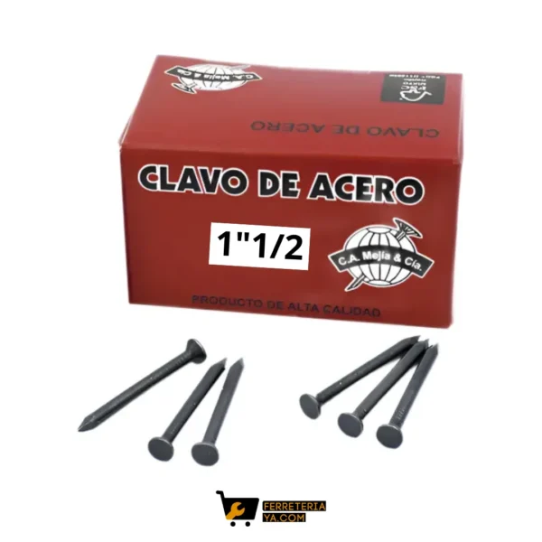 Puntilla Acerada Negra Libra 1"1/2 (48759)