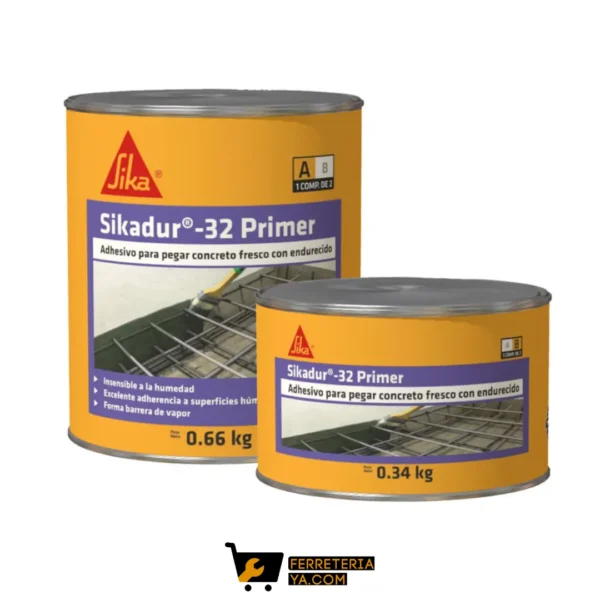 Sikadur-32 Primer 2 Componentes Puente Adherencia Concreto Fresco A Endurecido 1kg (50436)