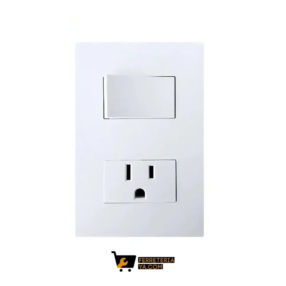 Toma + Interruptor de Lujo Cindy (50511)