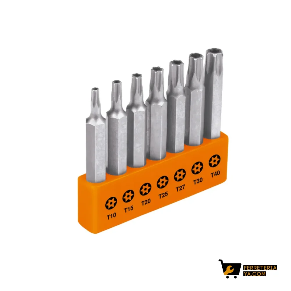 Juego De Puntas Torx Con Seguro 2" Truper - (17813)