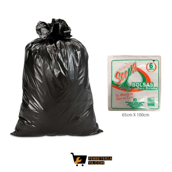 Scopa Bolsa de Basura Industrial Gruesa 65 x 100 cm (48593)