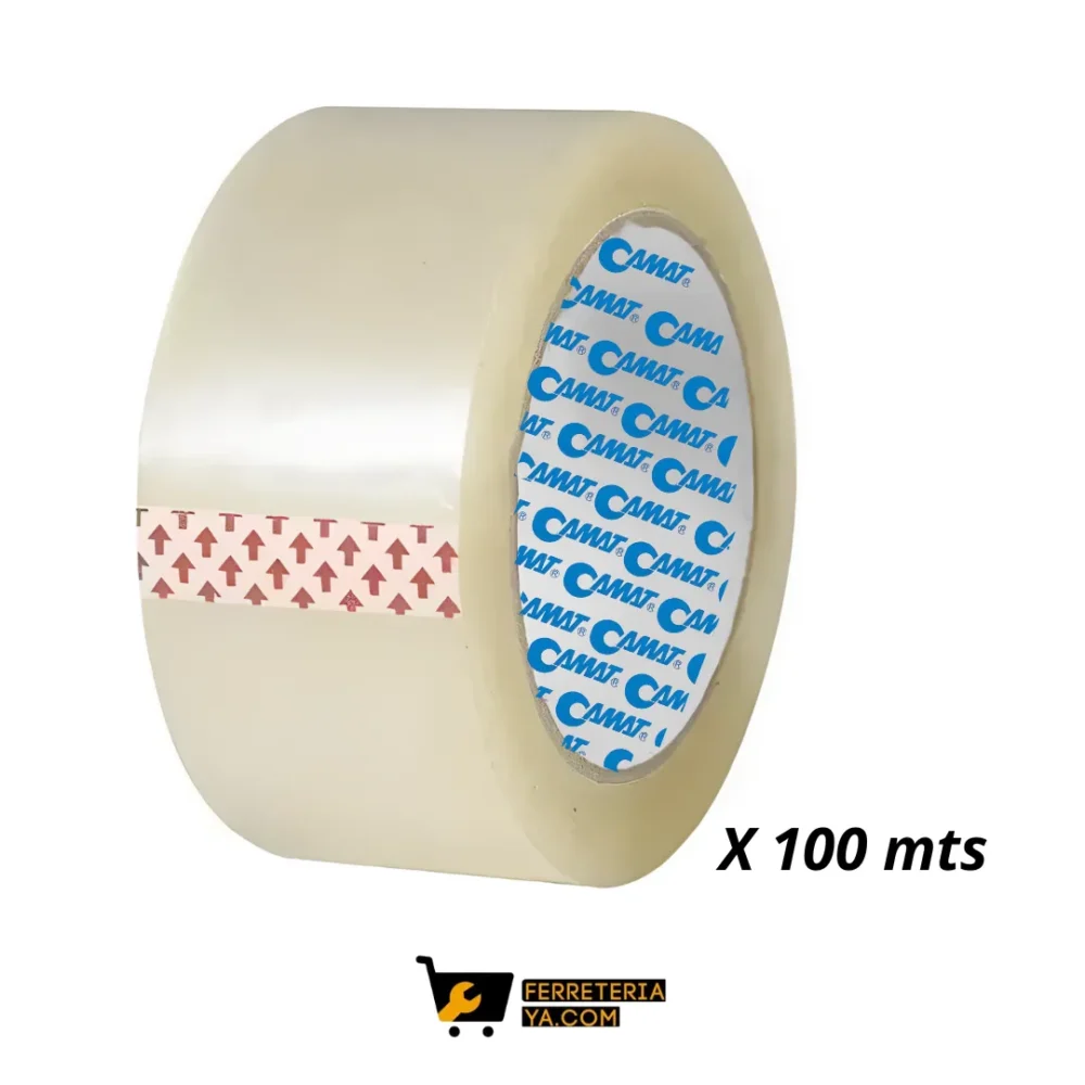 Cinta Transparente 2" X 100 Mts Adhesiva Para Embalaje Camat (50307)