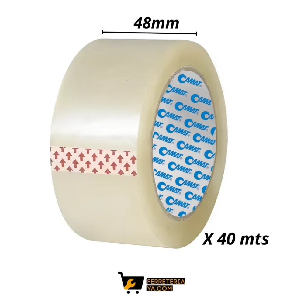 Cinta Transparente 2" X 40 Mts Adhesiva Para Embalaje Camat (50308)