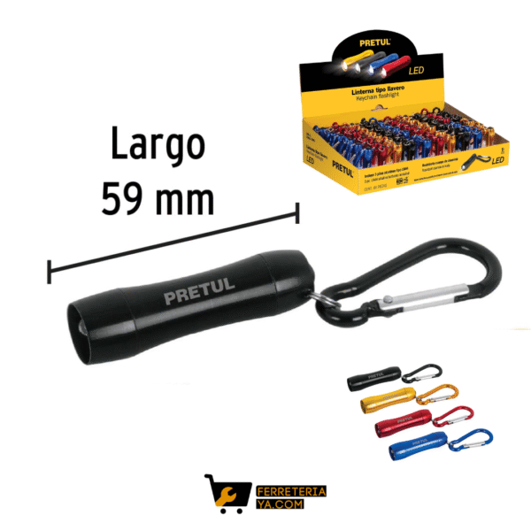 Linternas de 3 LEDS tipo llavero Pretul - 26003
