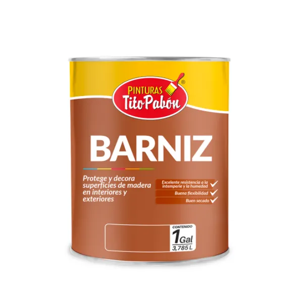Barniz Brillante Galon Pinturas Tito Pabón (47447)