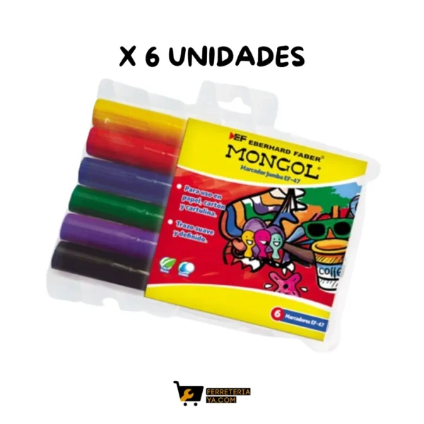 Set X 6 Marcador Jumbo Surtido (50119)