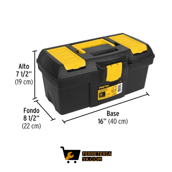 Caja Para Herramienta De 16" Con Compartimentos, Pretul   20603