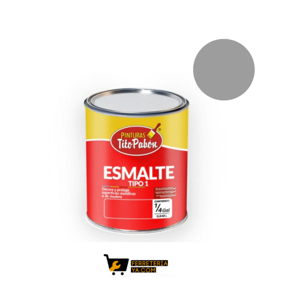 Esmalte Gris 1/4 Gal Tito Pabon (50576)