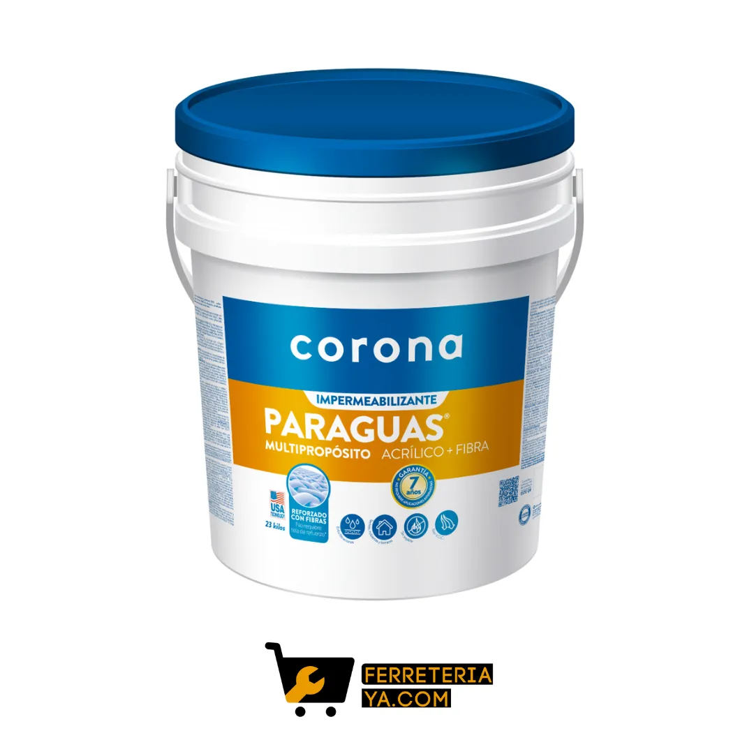 Paraguas Corona Blanco Balde 7 Años (50635)