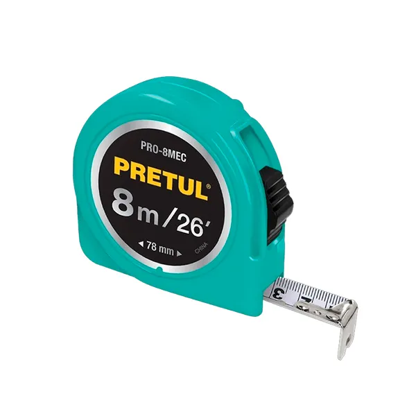 Flexometro de 8 mts x 25mm Pretul Abs (21625)