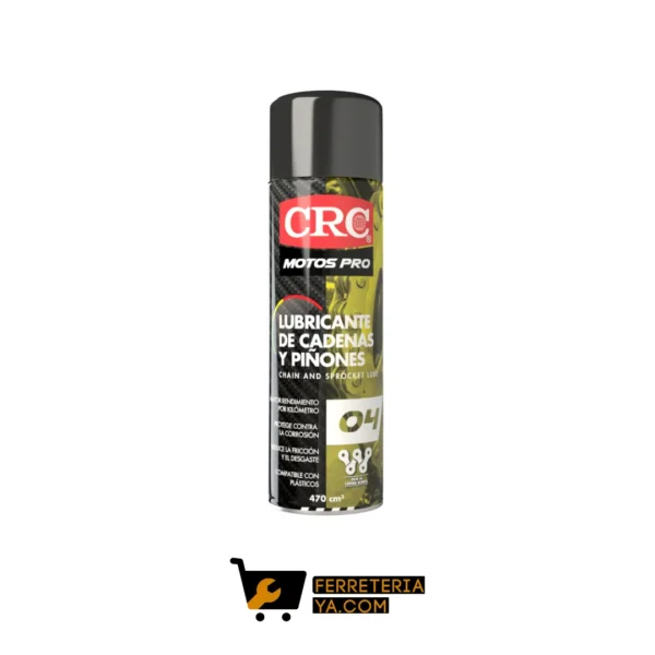 Lubricante Crc De Cadenas Y Piñones Motos Pro 470 Ml (50751)