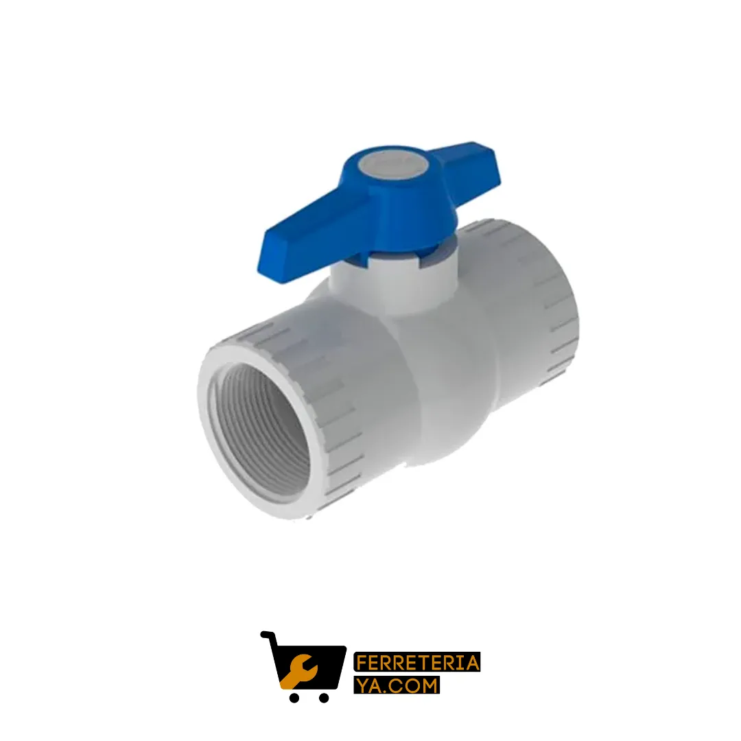 Válvula De Regulacion Bola En Pvc PCP Soldar ó Rosca 3/4" 46425