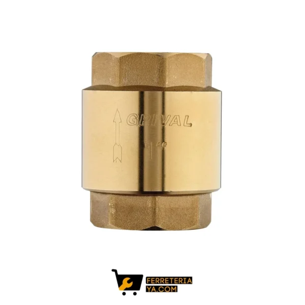 Cheque Metalico Vertical 1" Grival REF: 797200001