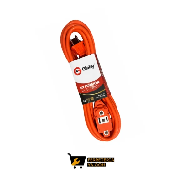 Extensión naranja sin polo 3 metros