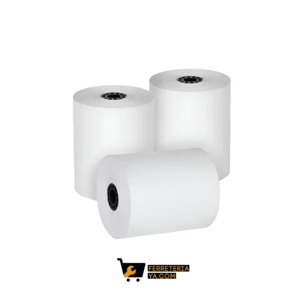 Rollos papel térmico 80x70 blanco impresora 80mm