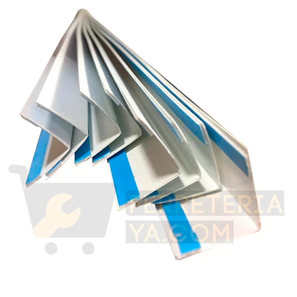 Esquinero Plastico 1" Con Adhesivo