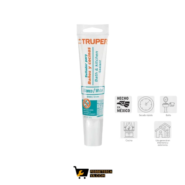 Silicona Blanca 85g Truper  18568