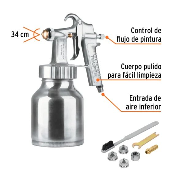 Pistola Para Pintar Baja Presion Truper 14037