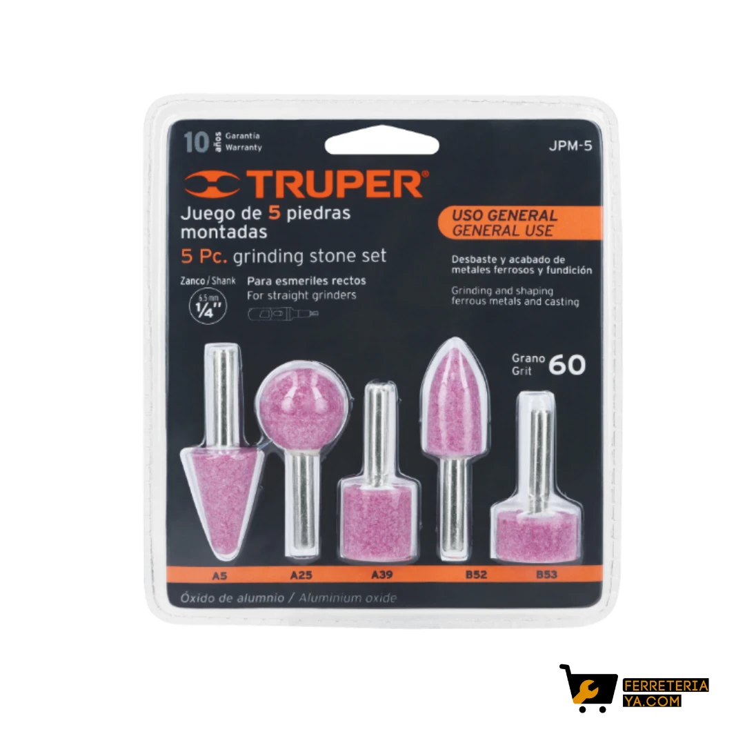 Juego de 5 Piezas para Pulir Truper 11680